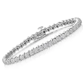 1 CTW Diamond 7-inch Tennis Bracelet in 10KT White Gold