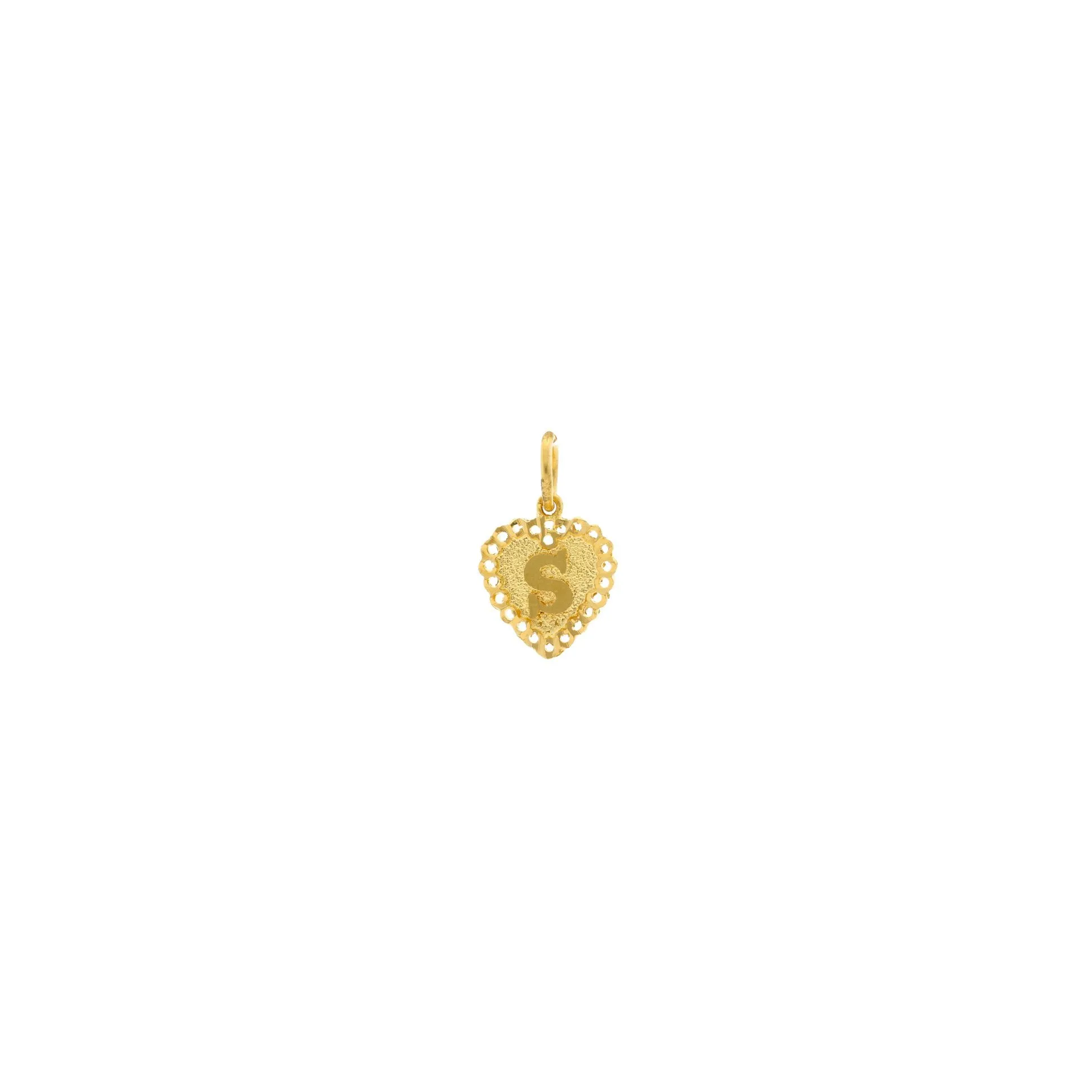 22K Gold Prisha "S" Pendant