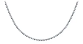 3 Prong Riviera Diamond Necklace with 7.38 ct.(finished) 2.3mm