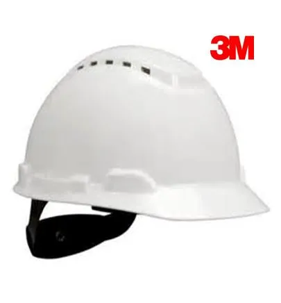 3M Psb H-701V Hardhat Helmet White 4Pt Ratchet Suspension C/W Chin Strap | Model : 3M-H701V