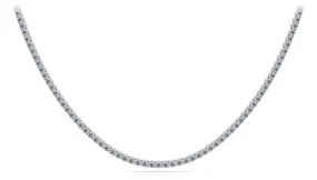 4 Prong Riviera Lab-Grown Diamond Necklace with 16.10 ct.(finished) 3.3mm