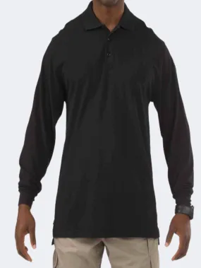 5-11 Brand Professional Men Tactical Polo Long Sleeve Black