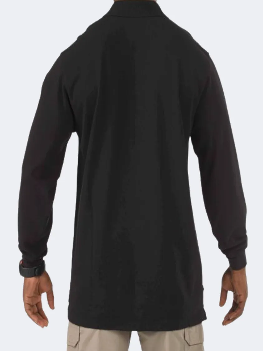 5-11 Brand Professional Men Tactical Polo Long Sleeve Black