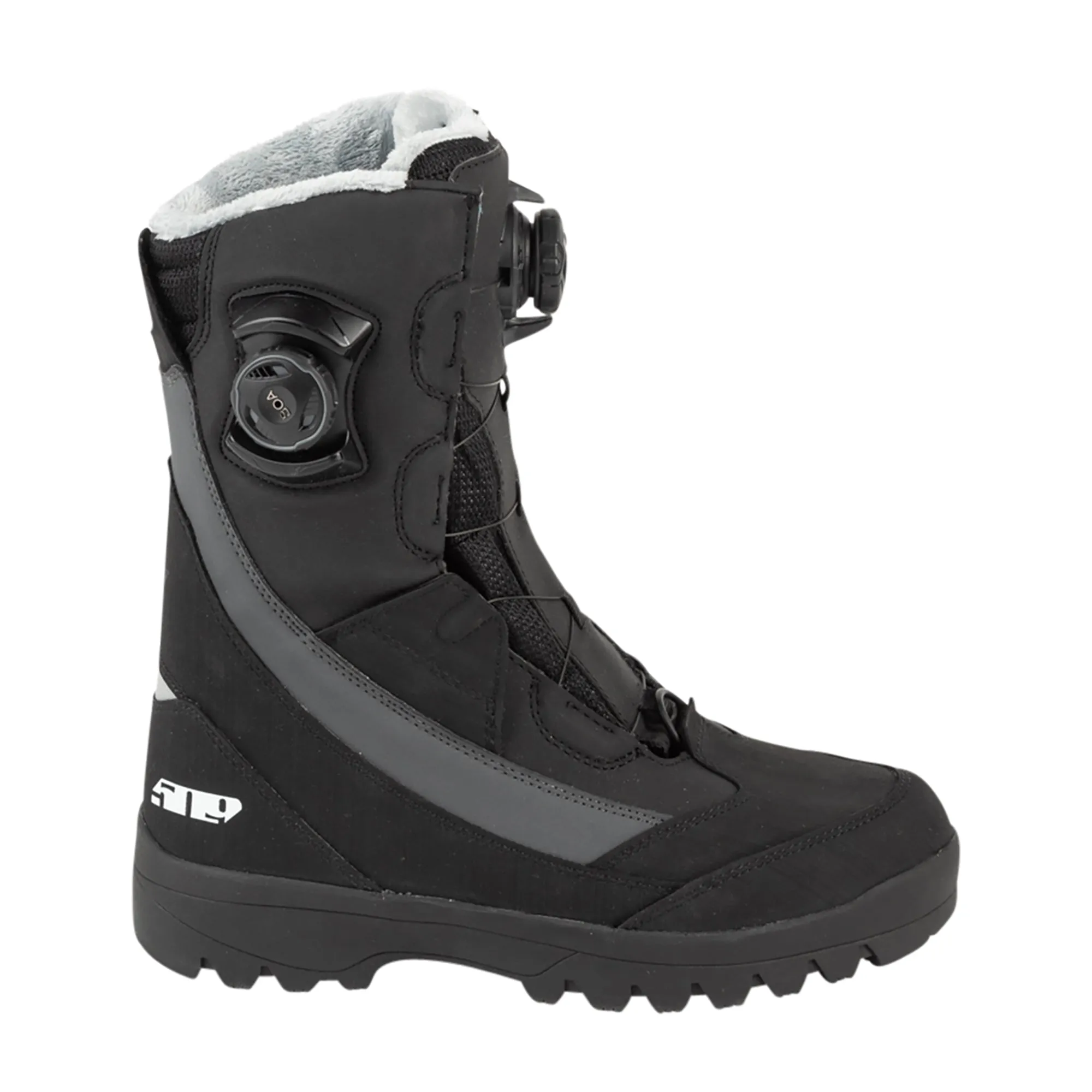 509  Womens Raid Double Boa Boot Snowmobile Breathable Waterproof Liner Black