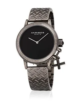 Akribos Xxiv Black Dial Gunmetal-tone Ladies Watch AK966SSB