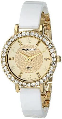 Akribos Xxiv Gold-tone Base Metal Ladies Watch AK758YGW