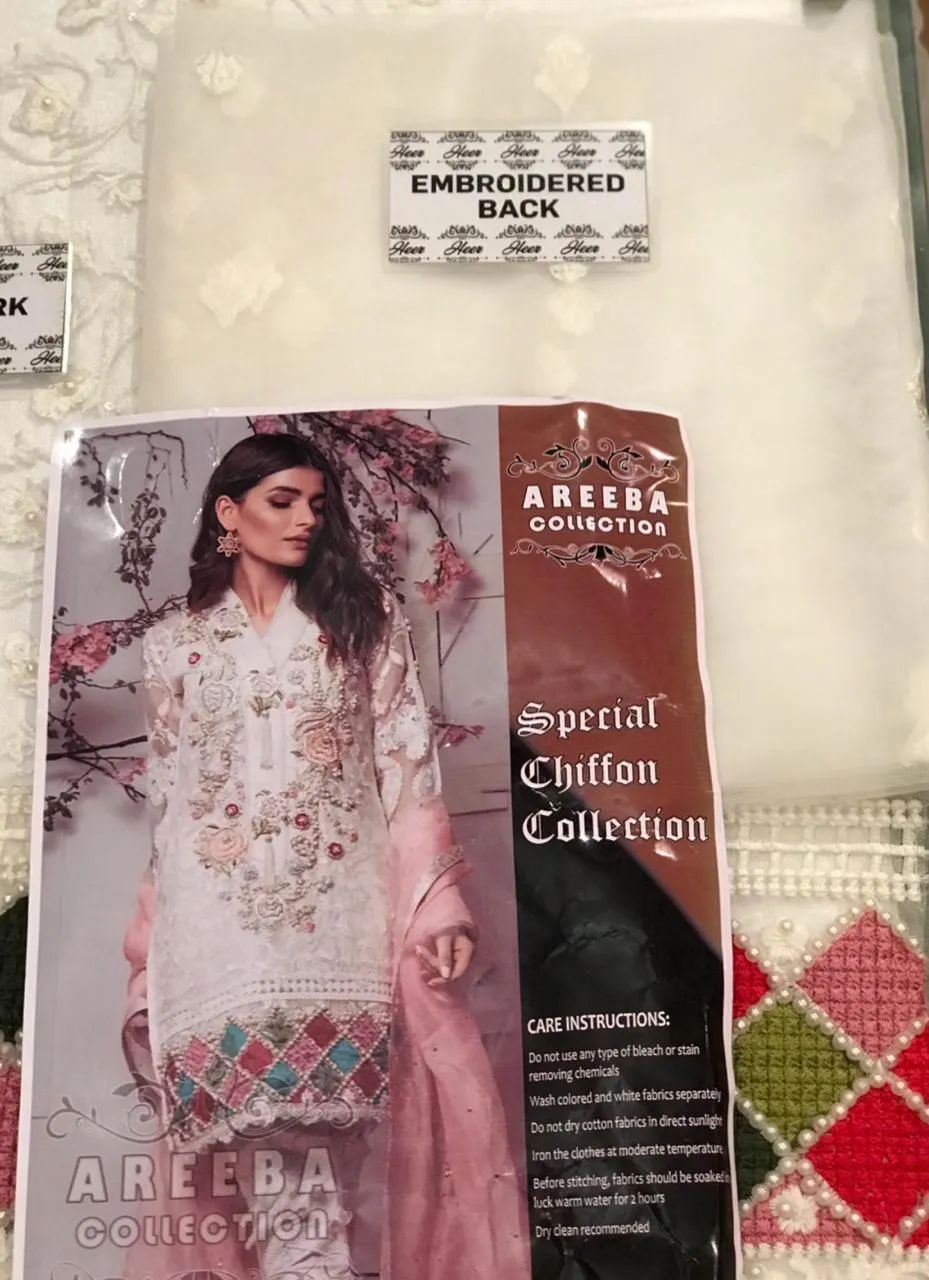 Annus Abrar Net Dresses - Embroidered Mysoori Dupatta - Replica - Unstitched