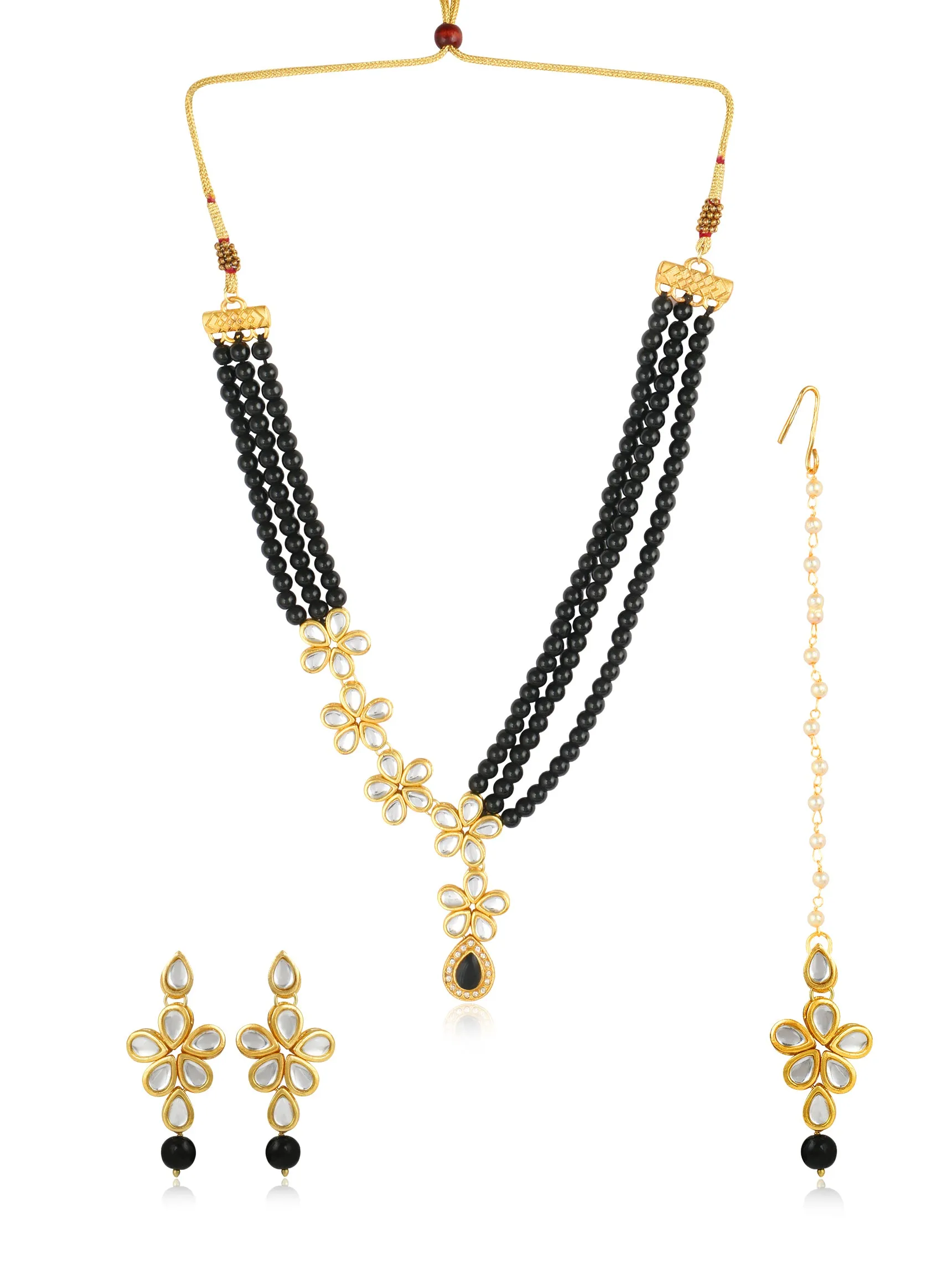 Antique origins Kundan Necklace Set for Women