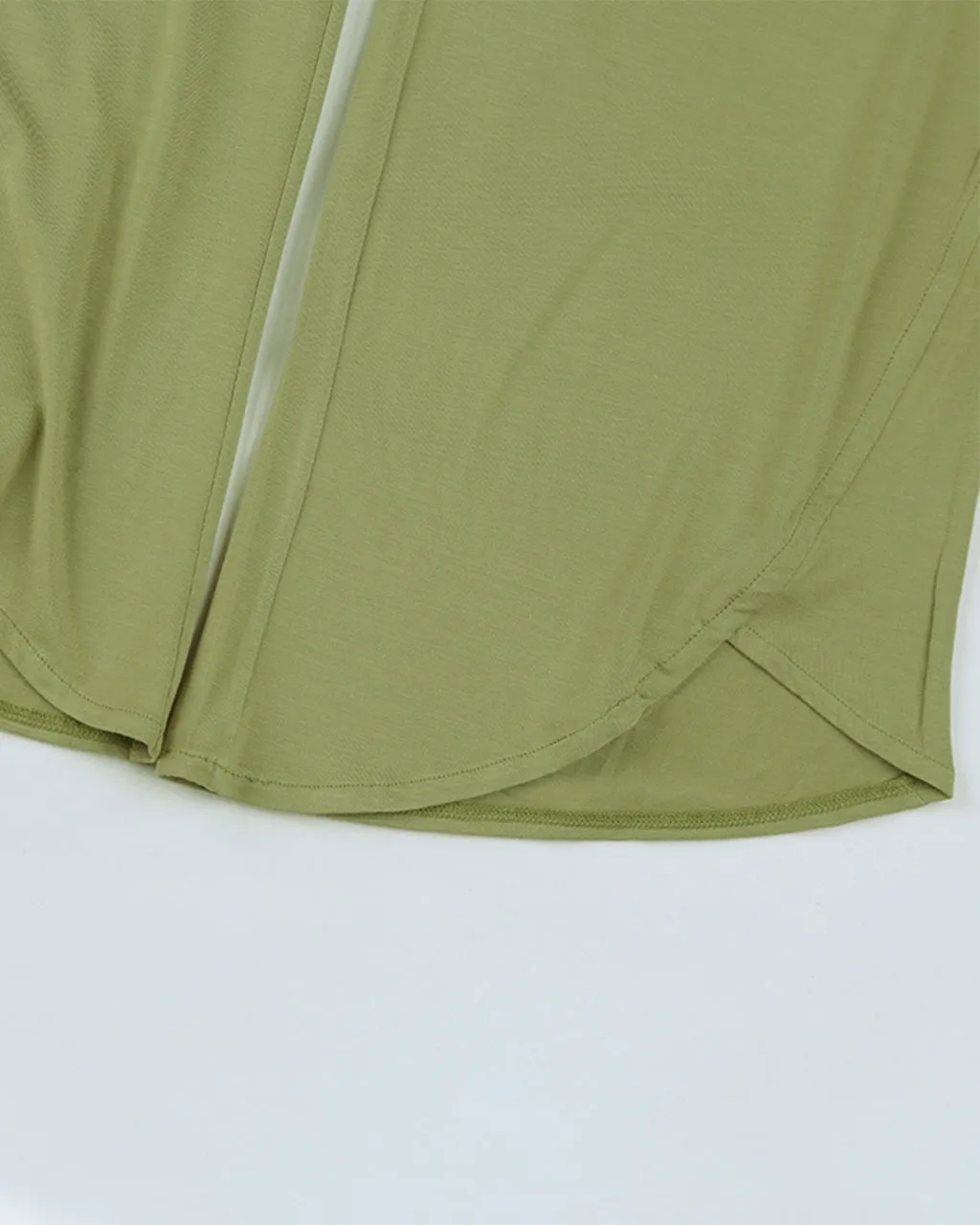 Bamboo Sleeveless Pyjamas Loungewear with Cropped Trousers - Lime