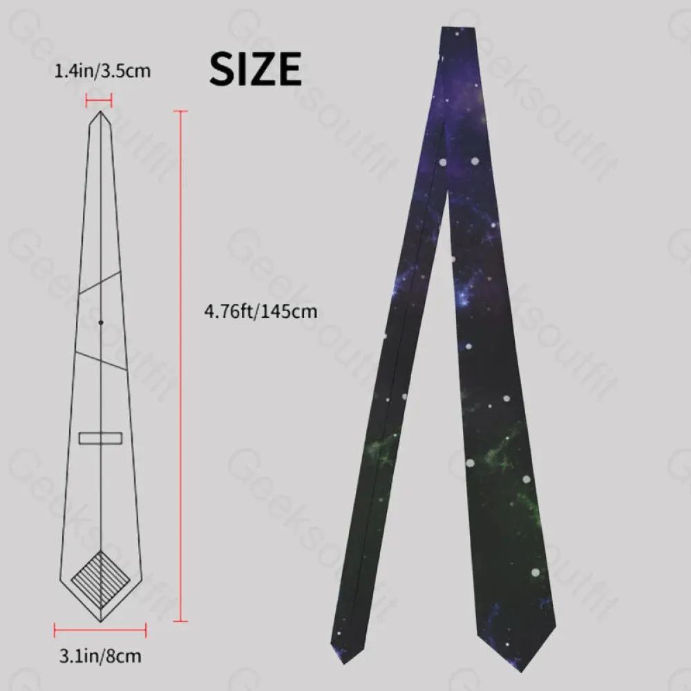 Beautiful Nebula Outer Space Geek Neckties