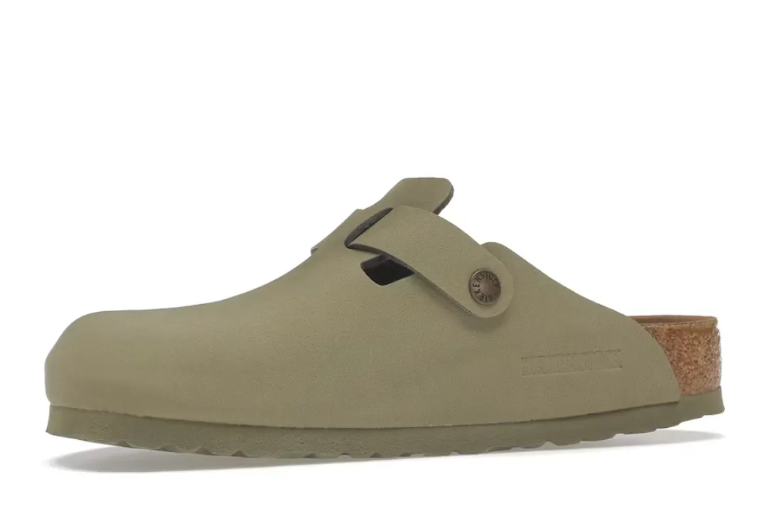 BIRKENSTOCK BOSTON VEGAN BIRKIBUC KHAKI