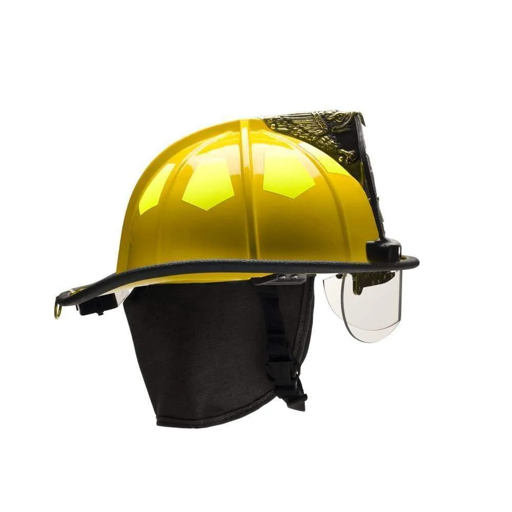 Bullard UST-LW Super Lightweight Fire Helmet with 6" Brass Eagle - Gloss Finish