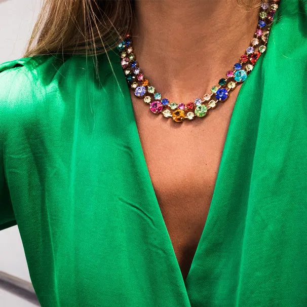 Caroline Svedbom Pomono Necklace - Rainbow Combo