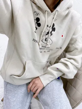 Champion Disney's Mickey & Friends Reverse Weave PO Hoodie Pebblestone S2974 592151 VRC