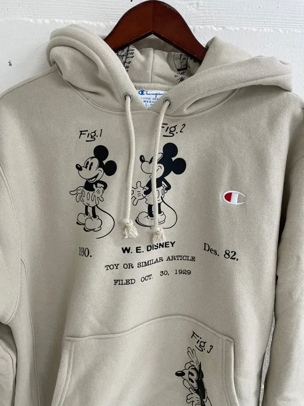 Champion Disney's Mickey & Friends Reverse Weave PO Hoodie Pebblestone S2974 592151 VRC