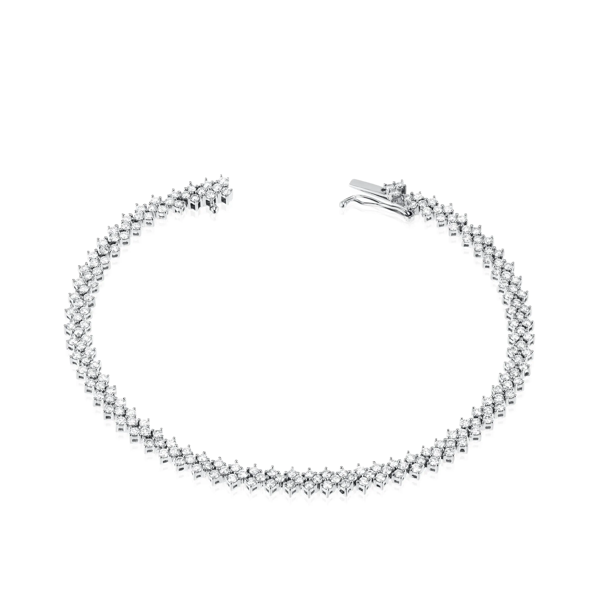 Chevron Tennis Bracelet