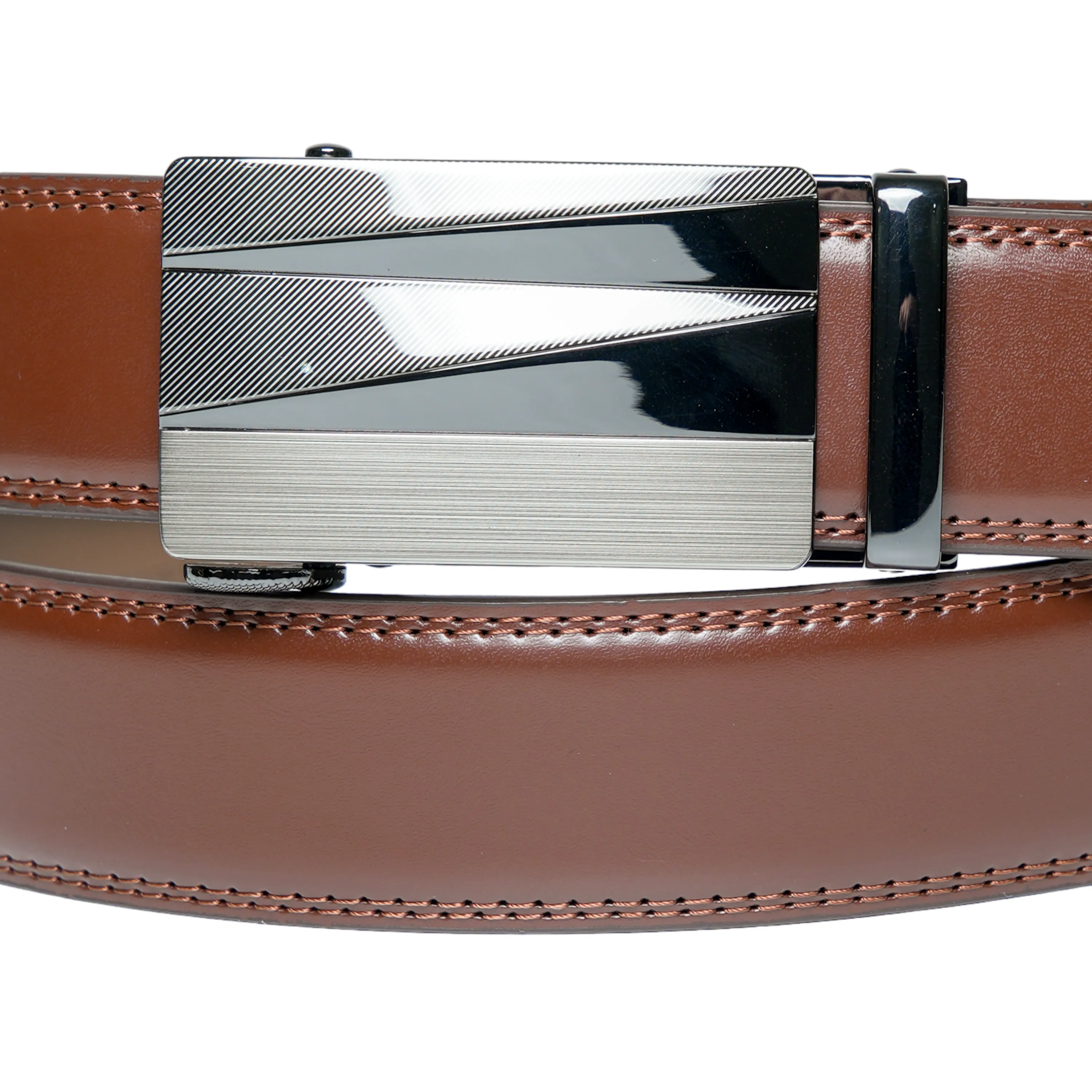 Chokore Business Ratchet Genuine Leather Belt (Brown)