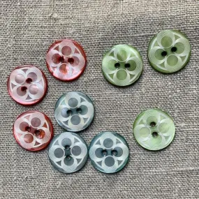 Clover Shell Button