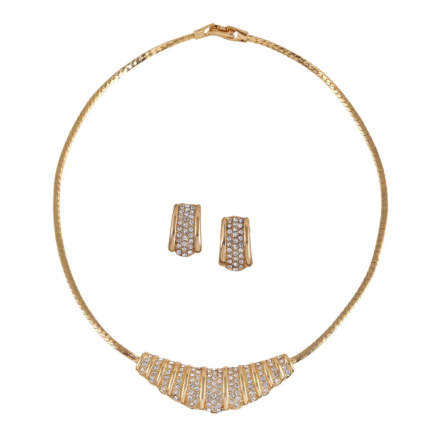 Contemporary AD Diamonds Necklace Set