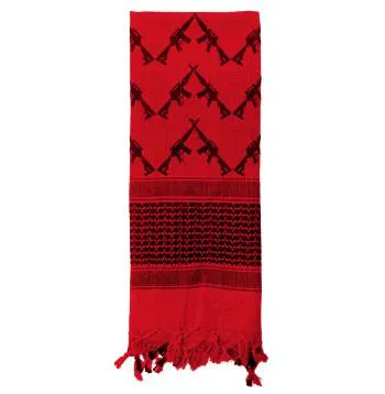 Crossed Rifles Shemagh Tactical Desert Keffiyeh Scarf