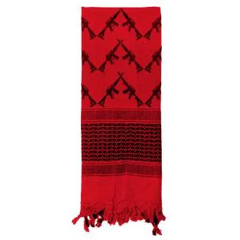 Crossed Rifles Shemagh Tactical Desert Keffiyeh Scarf