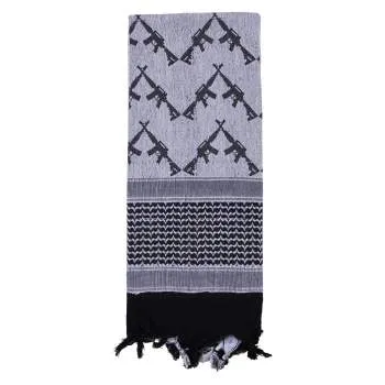 Crossed Rifles Shemagh Tactical Desert Keffiyeh Scarf