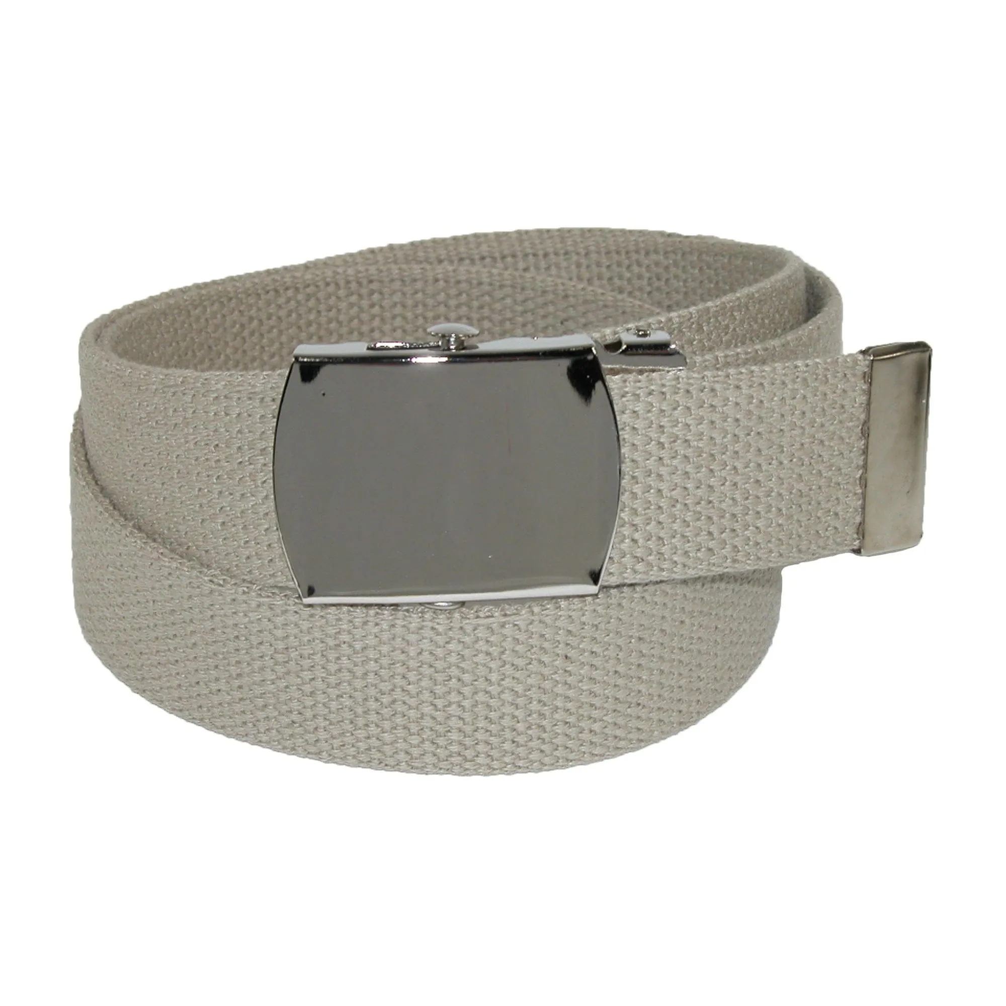 CTM® Cotton Adjustable Belt with Nickel Buckle