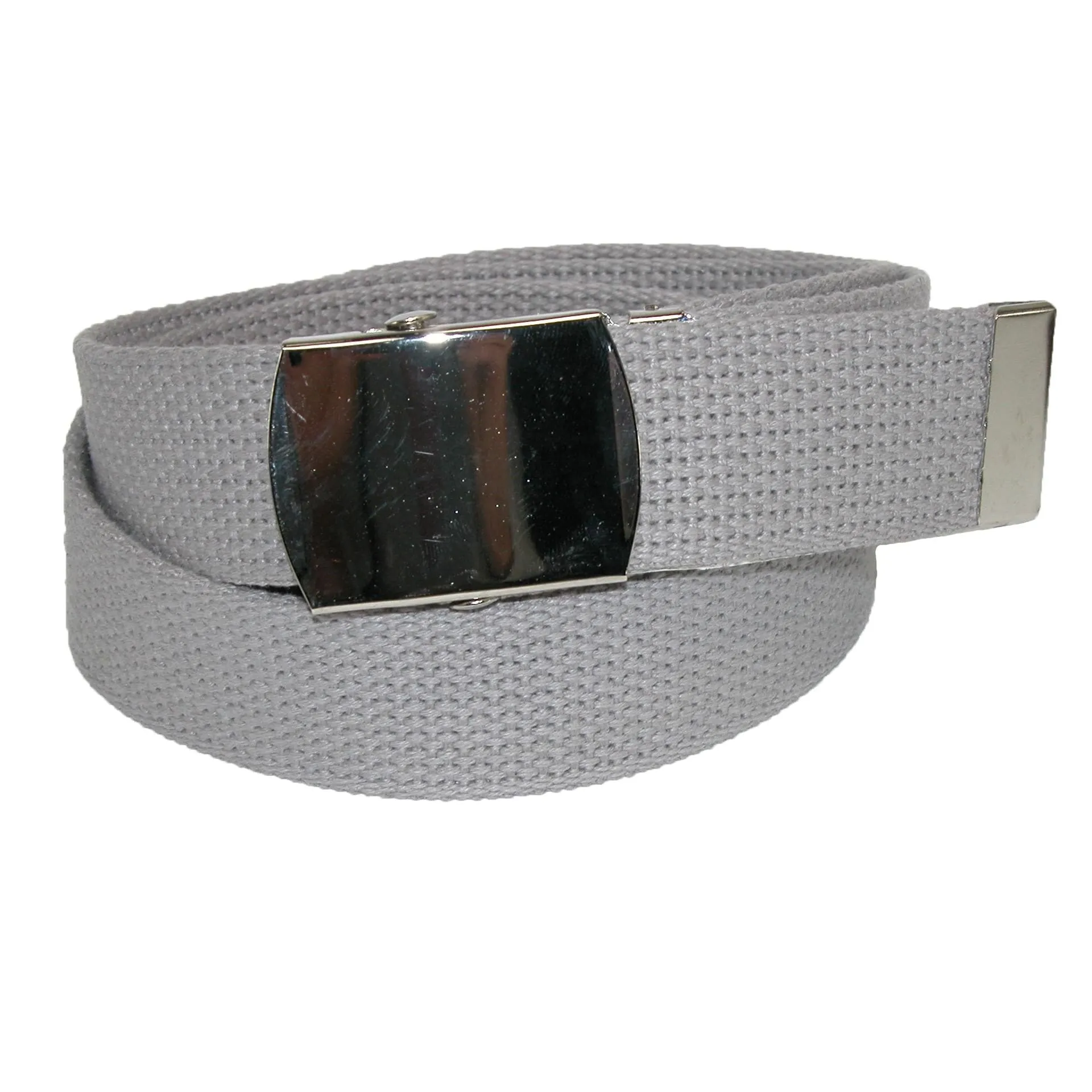 CTM® Cotton Adjustable Belt with Nickel Buckle