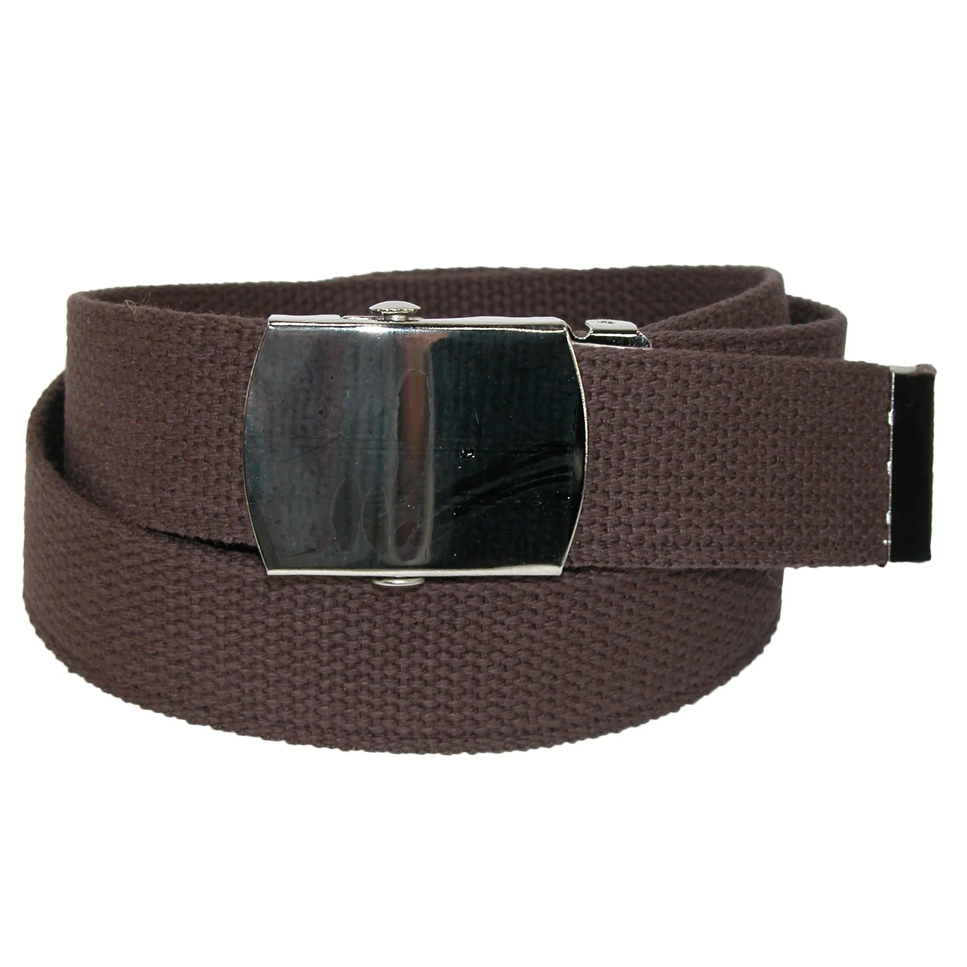 CTM® Cotton Adjustable Belt with Nickel Buckle