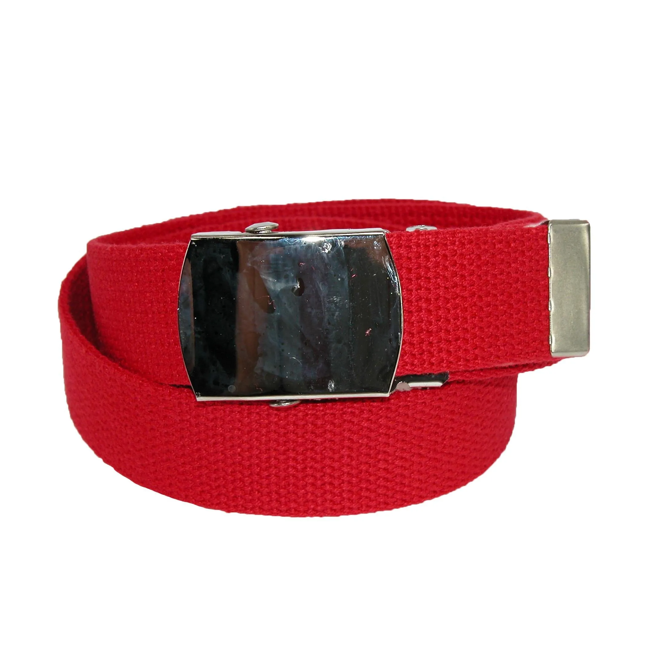 CTM® Cotton Adjustable Belt with Nickel Buckle