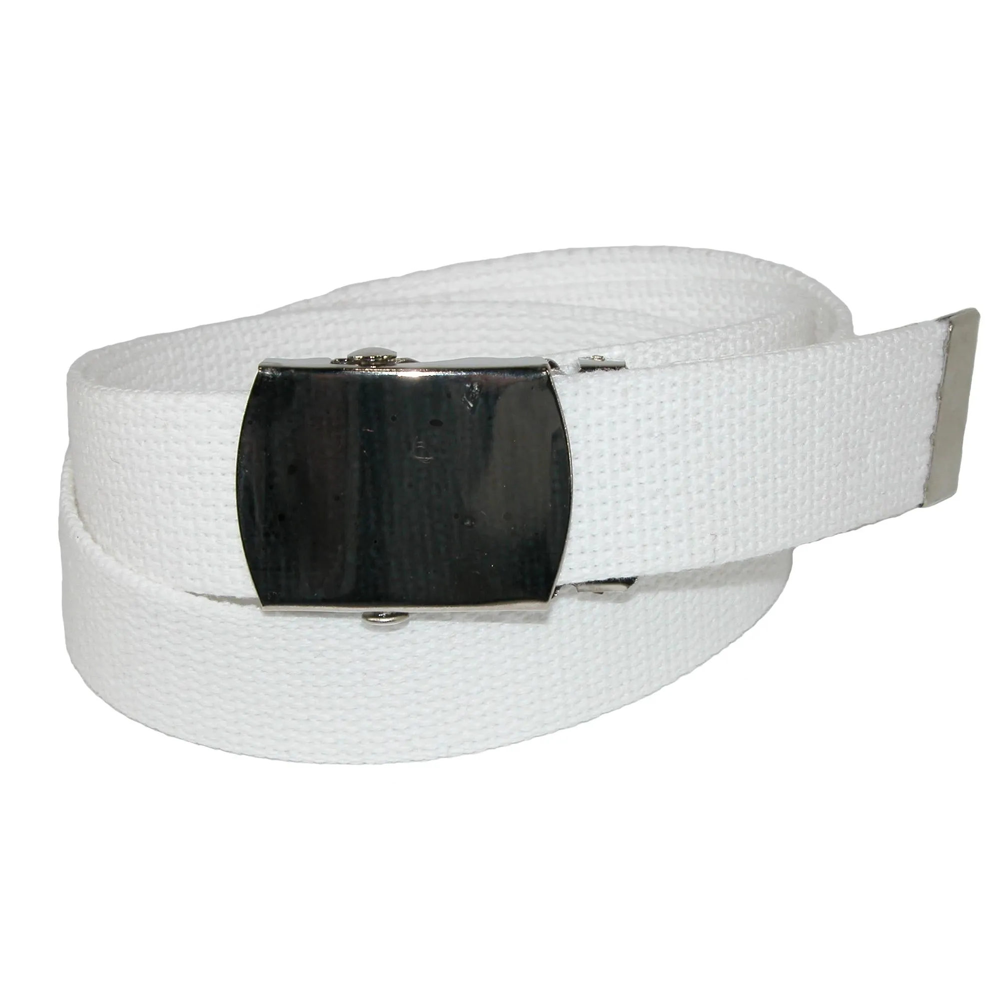 CTM® Cotton Adjustable Belt with Nickel Buckle