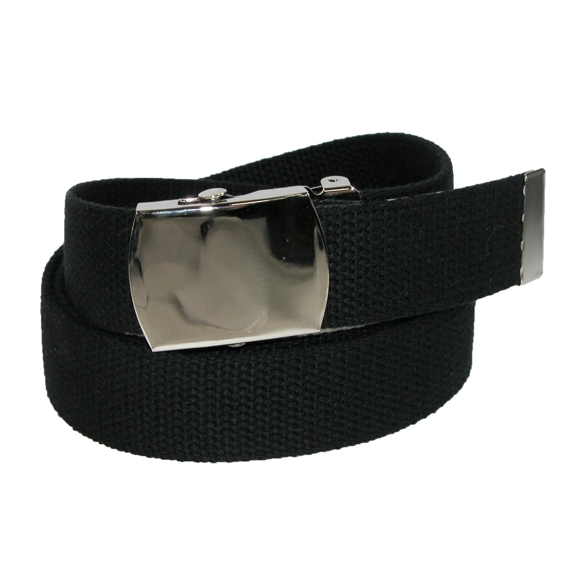 CTM® Cotton Adjustable Belt with Nickel Buckle