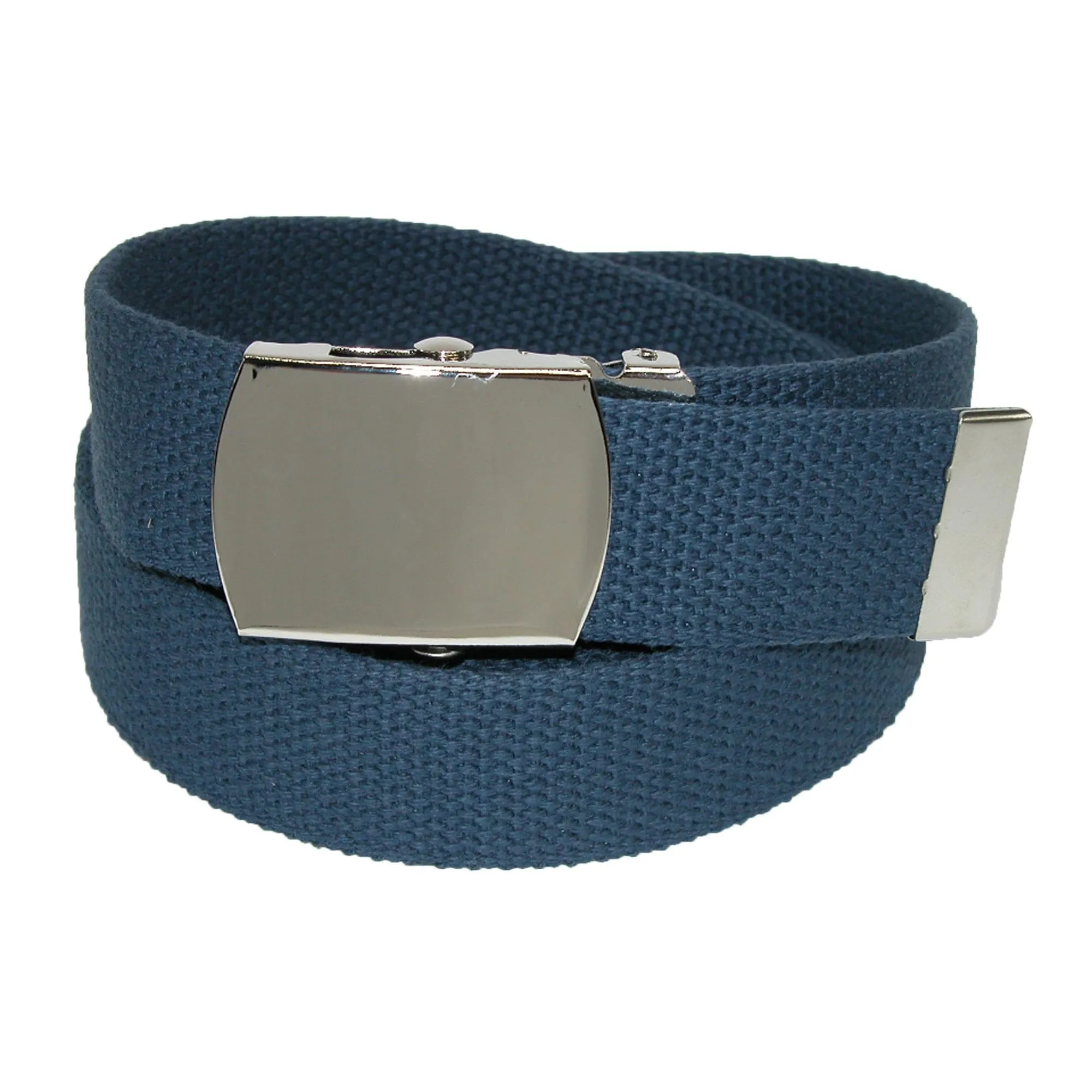 CTM® Cotton Adjustable Belt with Nickel Buckle