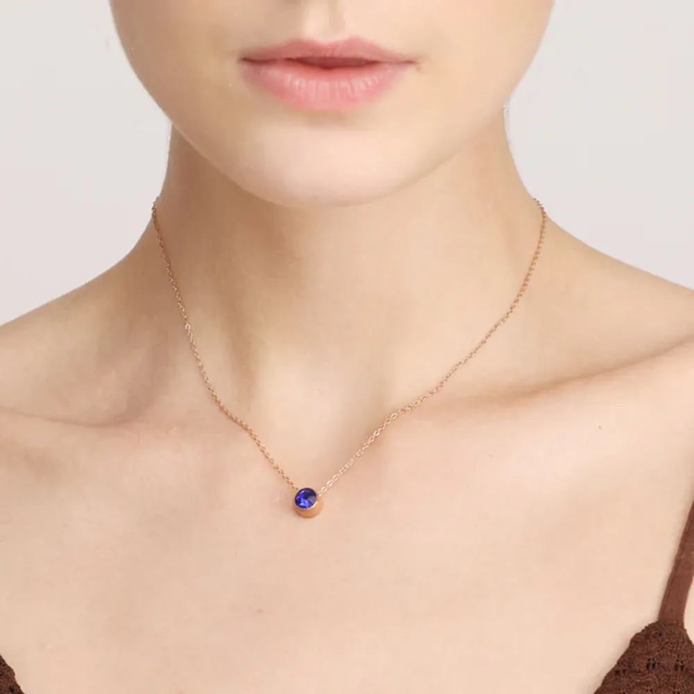 Dainty Birthstone Necklace