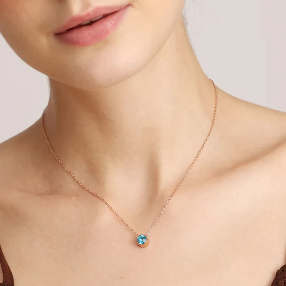 Dainty Birthstone Necklace