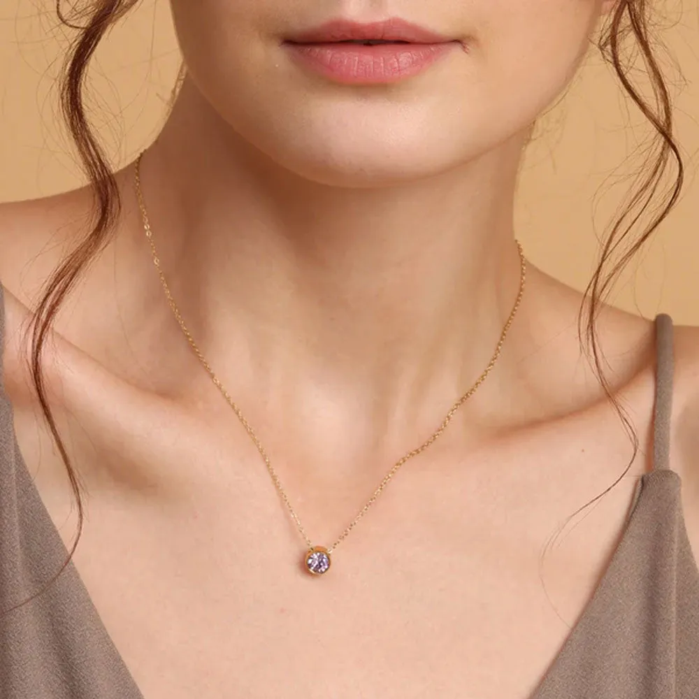 Dainty Birthstone Necklace