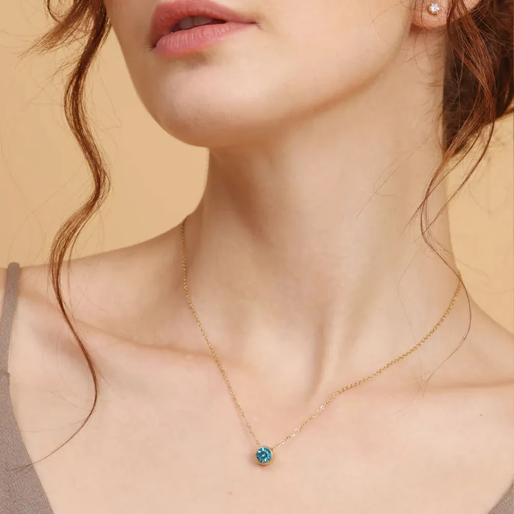 Dainty Birthstone Necklace