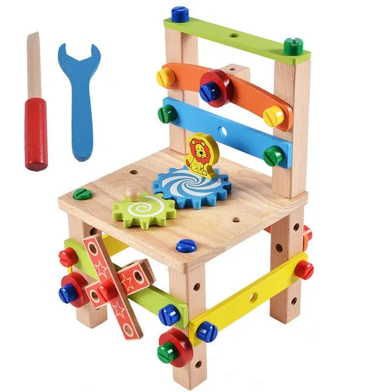 DIY Wooden Assembling Chair Toys