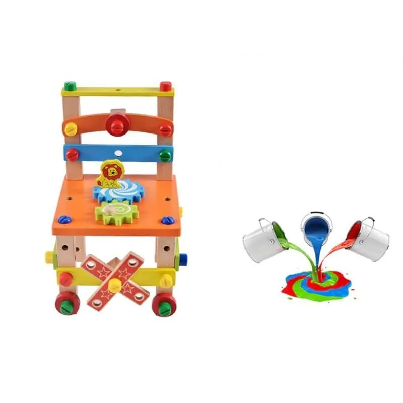 DIY Wooden Assembling Chair Toys