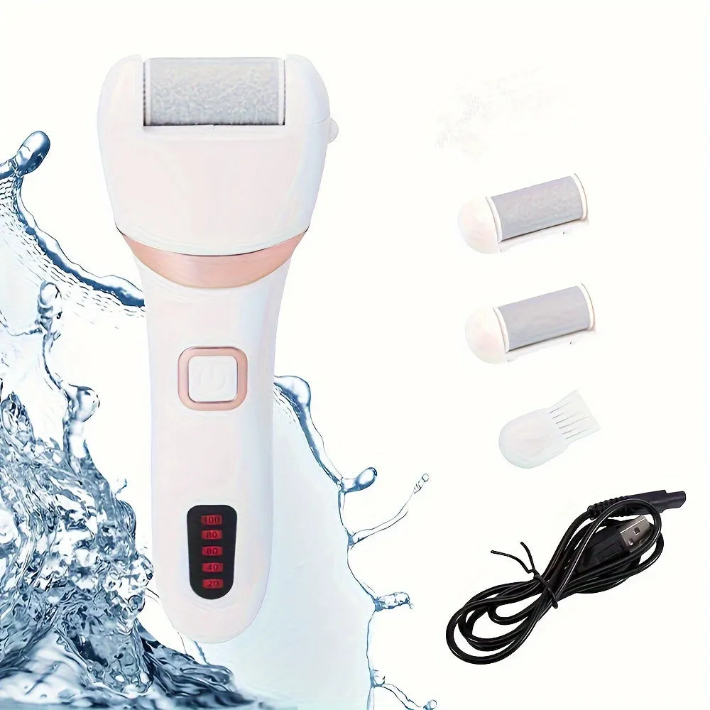 Electric Foot Grinder Callus Remover, Polisher, Rechargeable Washing Pedicure Kit, Suitable For Cracked Heels And Dead Skin