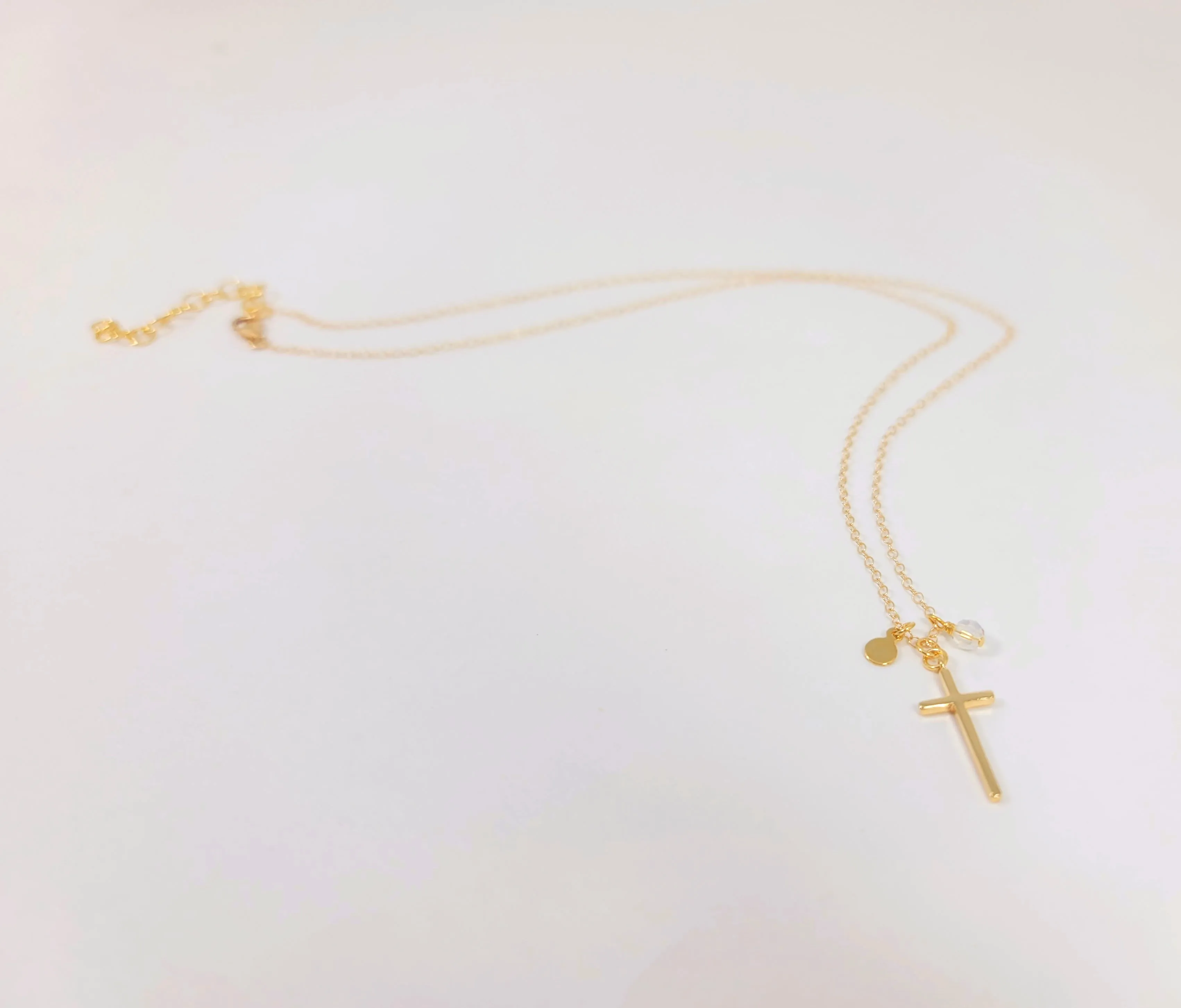 Elegant Gold Cross Necklace