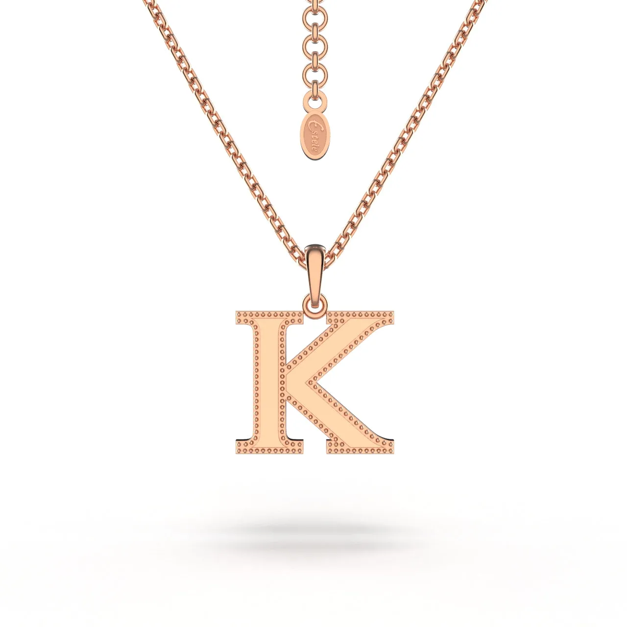 Estele - Charm K Rosegold Pendant