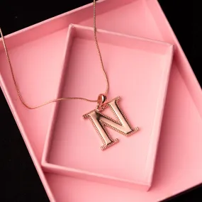 Estele - Charm "N" Rosegold plated Pendant