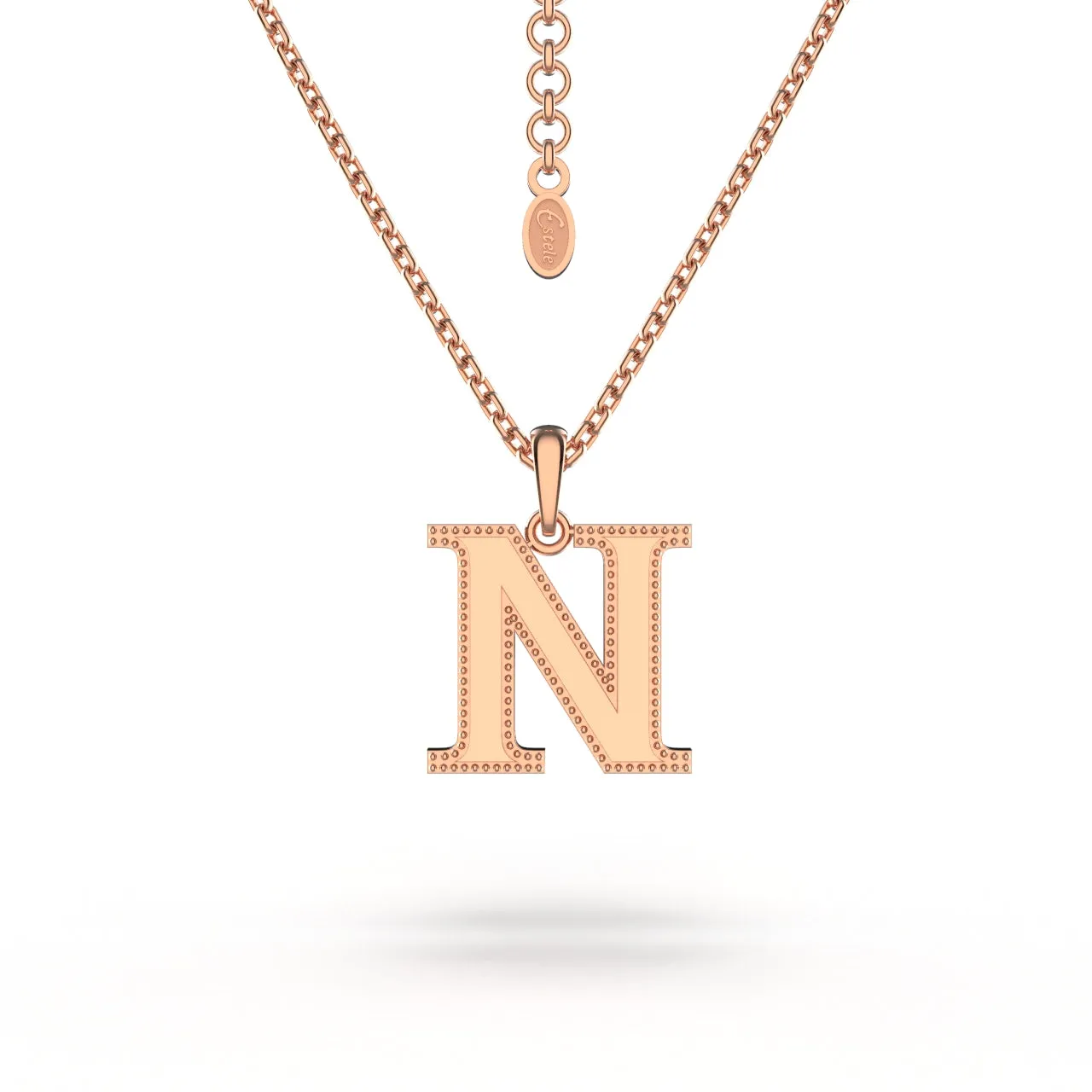 Estele - Charm "N" Rosegold plated Pendant