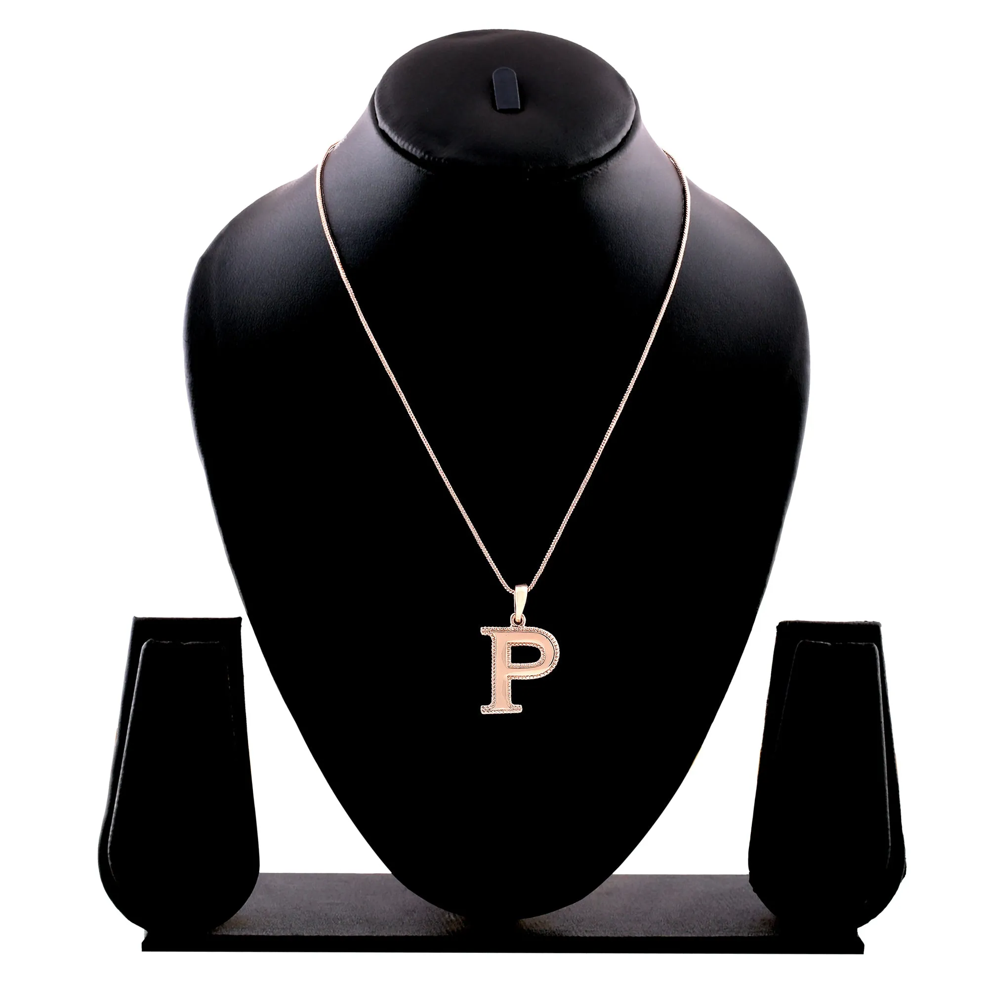 Estele - Charm "P" Rosegold plated Pendant