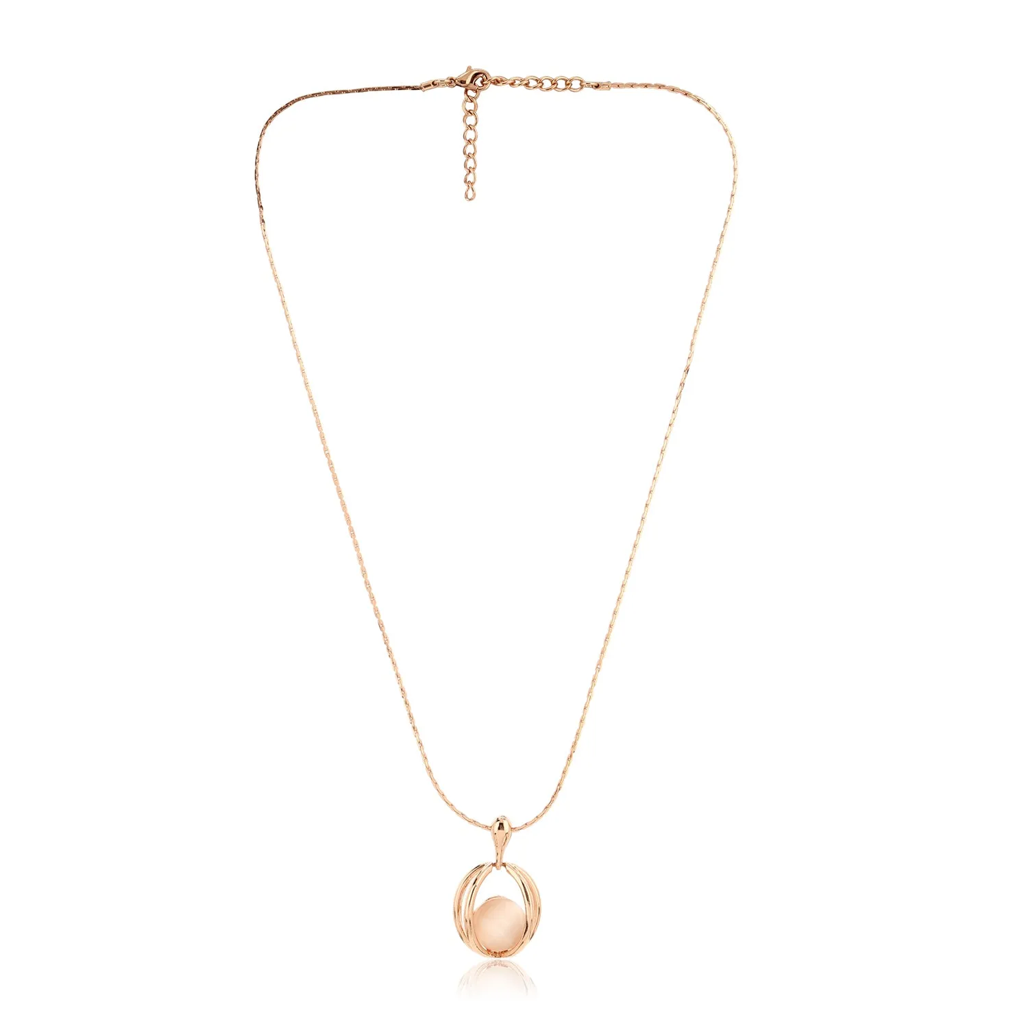 ESTELE - Rose Gold Earring, Pendant & Bracelet Combo