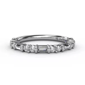 FANA Diamond Stackable Wedding Band W3320