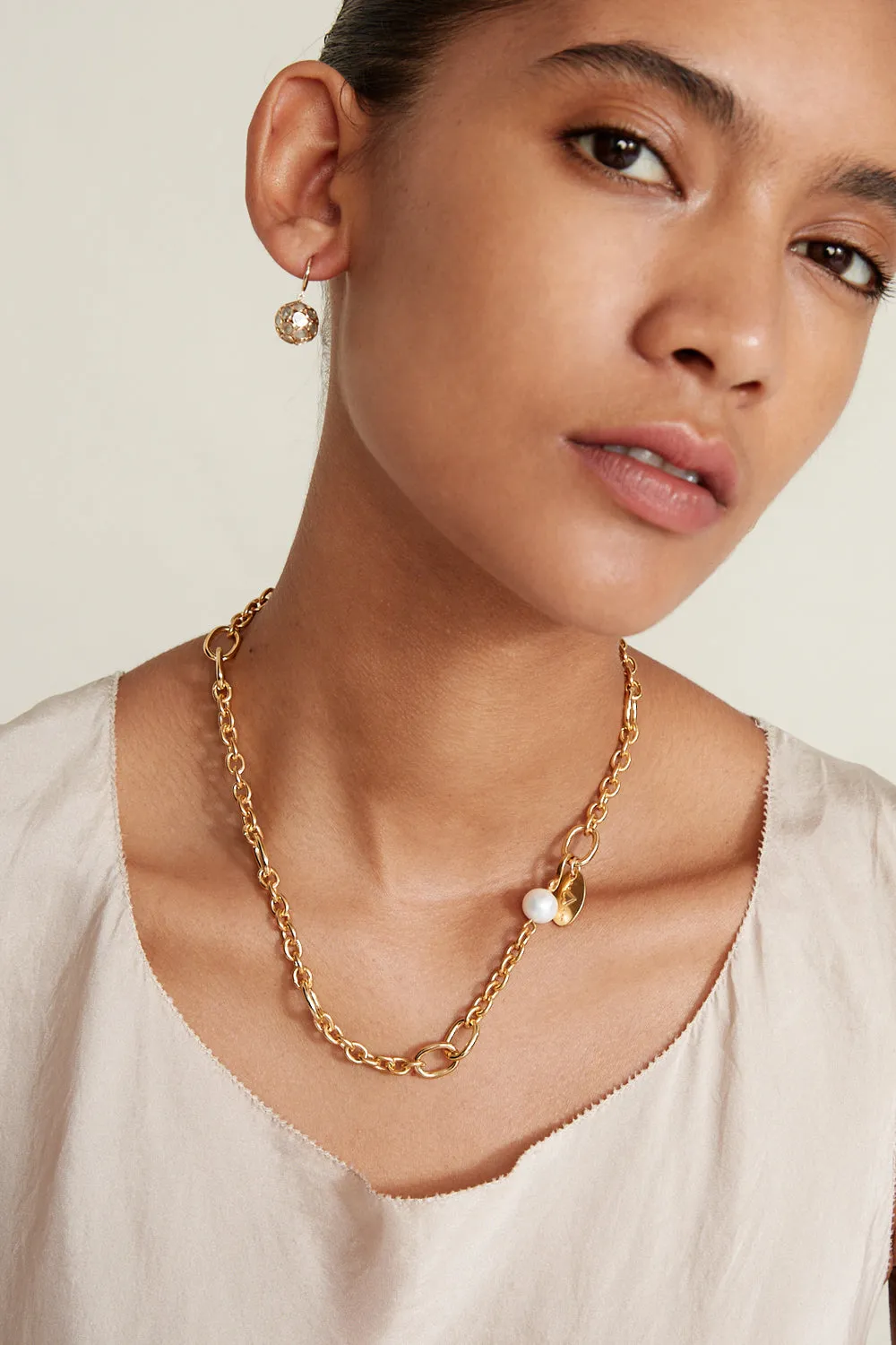 Frances Short Necklace Yellow Gold