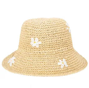 Fresh as a Daisy - Crochet Bucket Hat with Embroidery