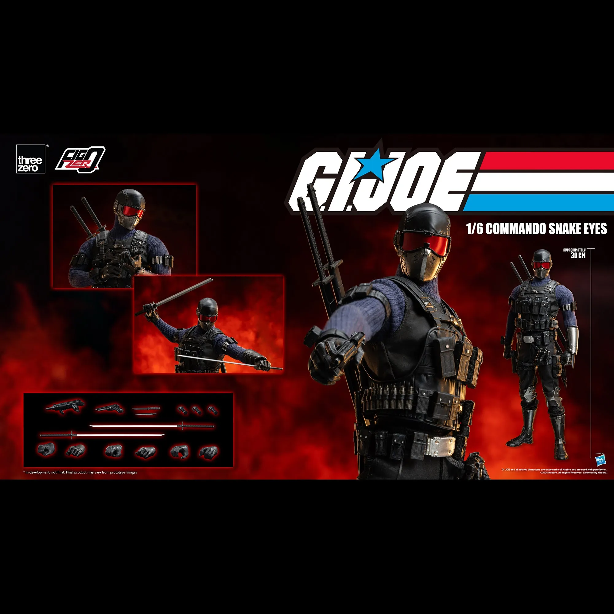 G.I. Joe FigZero 1/6 Commando Snake Eyes - Presale